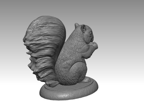 SQUIRREL MODEL 3D PRINT 2 Model Cetak 3D