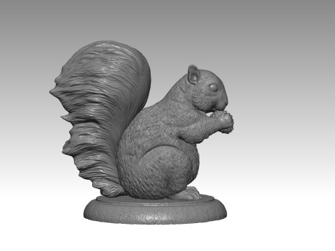 SQUIRREL MODEL 3D PRINT 2 Model Cetak 3D
