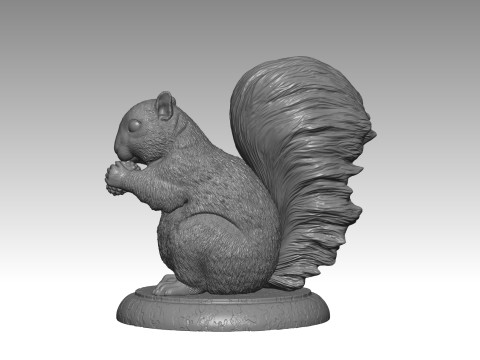 SQUIRREL MODEL 3D PRINT 2 Model Cetak 3D