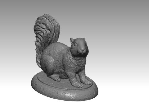 SQUIRREL MODEL 3D PRINT 3 Modèles 3D en vedette