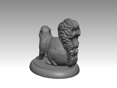 SQUIRREL MODEL 3D PRINT 3 Modello di stampa 3D