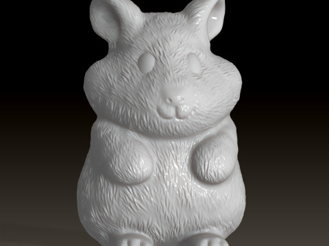 Hamster Sitting 3D printable model 3D Принт Модель