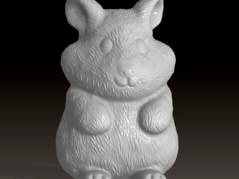 Hamster Sitting 3D printable model 3D Print Model