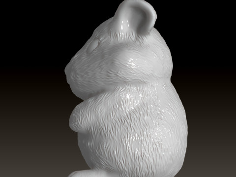 Hamster Sitting 3D printable model 3D Принт Модель