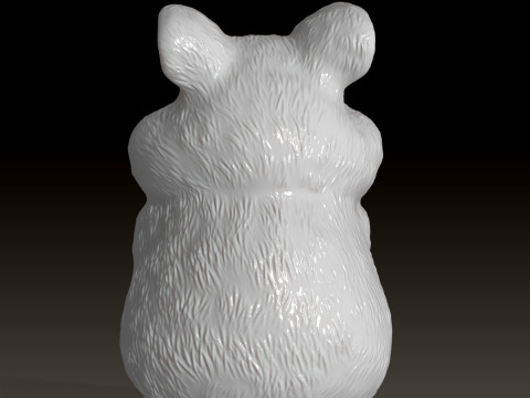 Hamster Sitting 3D printable model 3D Принт Модель
