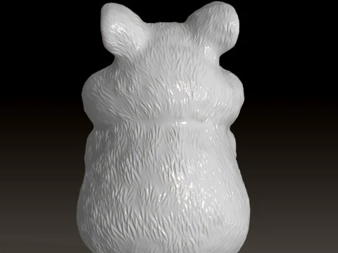 Hamster Sitting 3D printable model 3D Print Model
