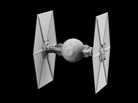 Star wars tie fighter 3D 模型