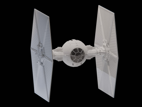 Star wars tie fighter 3D 모델
