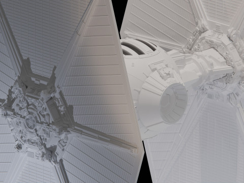 Star wars tie fighter 3D 모델