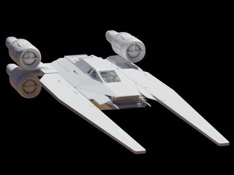 Star wars U-WING Model 3D