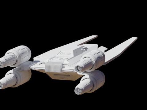 Star wars U-WING 3D Model