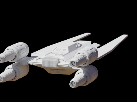 Star wars U-WING 3D Model