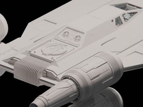 Star wars U-WING 3D Model