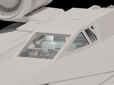 Star wars U-WING 3D Model
