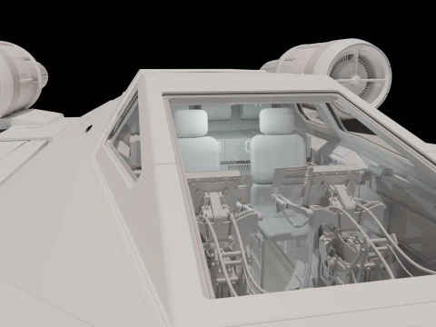 Star wars U-WING 3D Model