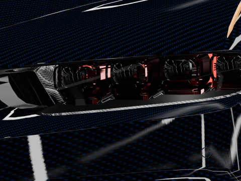 Bugatti Chiron Sport LEb High-Detail with Textures 3D Model