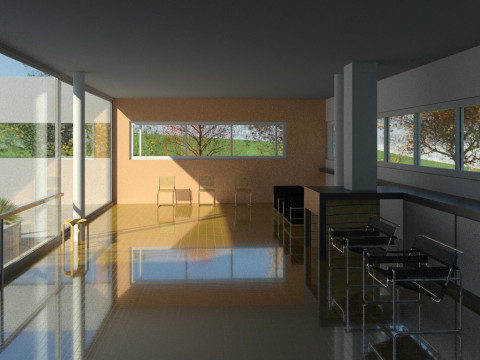 Revit Villa Savoye by Le Corbusier 3D Model