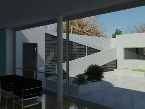 Revit Villa Savoye by Le Corbusier 3D Model
