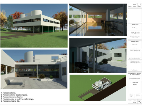 Revit Villa Savoye by Le Corbusier 3D Model