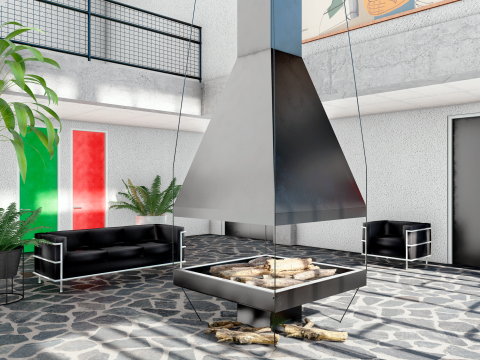 Maison de la Culture in Firminy by Le Corbusier Sketchup 3D Model 3D