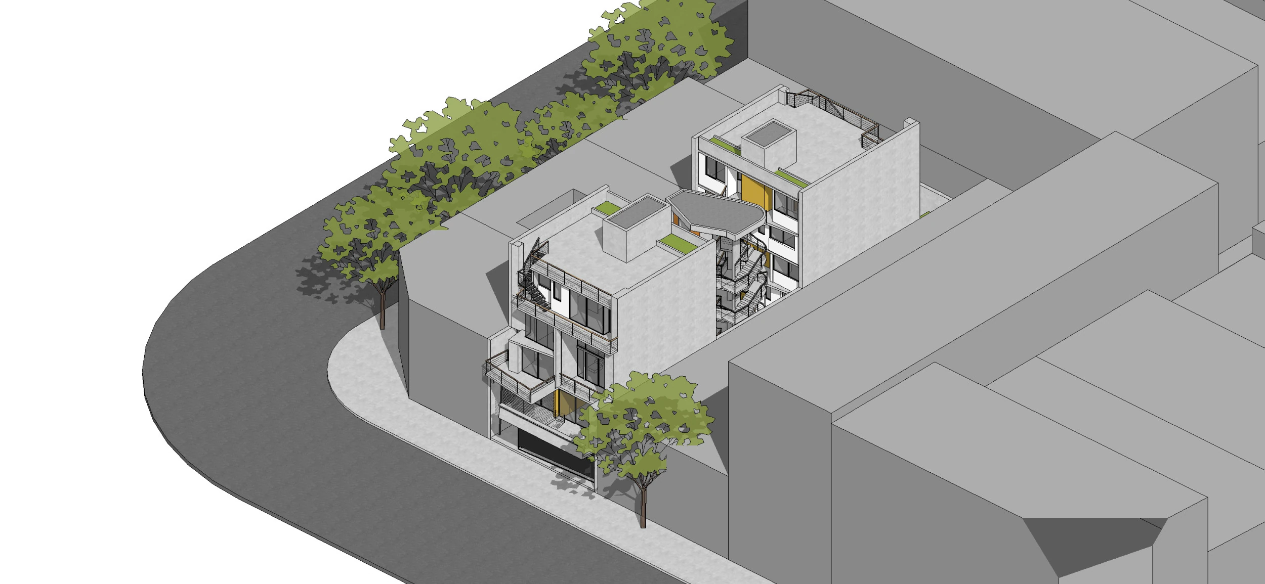 Loyola 963 by MOCA Architects Sketchup 3D 3D Model .c4d .max .obj .3ds .fbx .stl .blend 