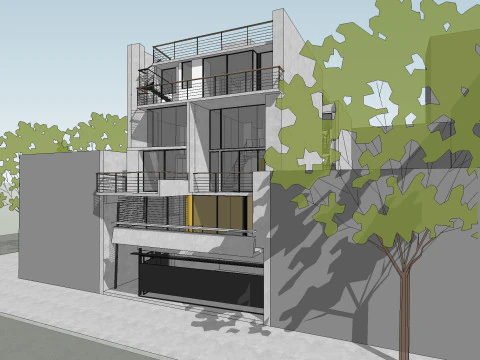 Loyola 963 by MOCA Architects Sketchup 3D 3D Model
