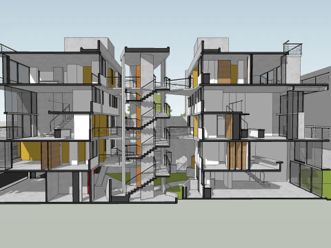 Loyola 963 by MOCA Architects Sketchup 3D 3D Model