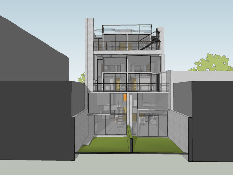 Loyola 963 by MOCA Architects Sketchup 3D 3D Modell