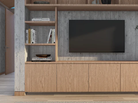 Minimalist Suite with Private Patio Pool Architectural SketchUp Model SKP 3D Model