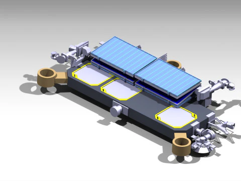 Starlink Satellite 3D Model