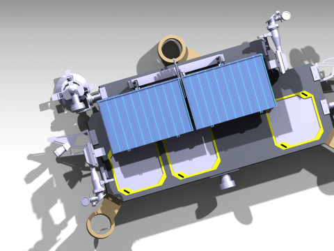 Starlink Satellite 3D मॉडल