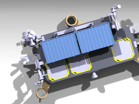 Starlink Satellite 3D Model