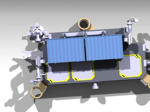 Starlink Satellite 3D Model