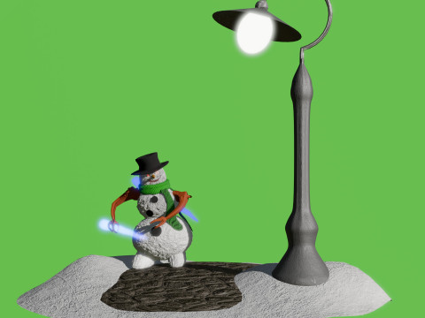 Angry snowman 3D Модель