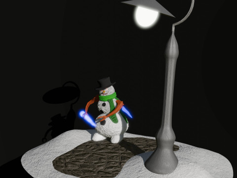 Angry snowman 3D Модель