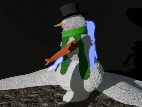 Angry snowman 3D Модель