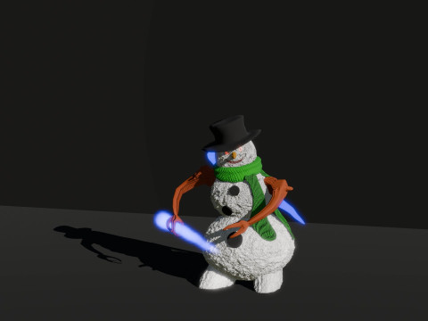 Angry snowman 3D Модель