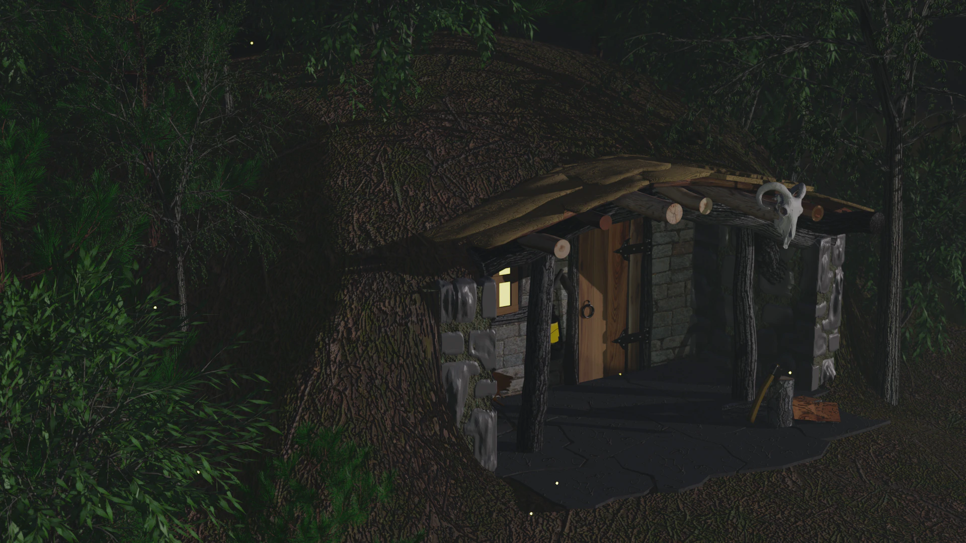 Huntersdugout 3D Model .c4d .max .obj .3ds .fbx .stl .blend 
