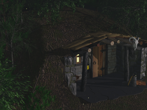 Huntersdugout 3Dモデル