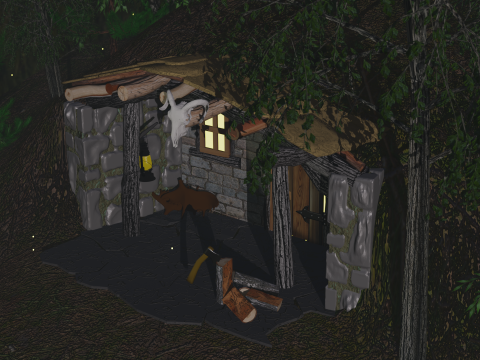 Huntersdugout 3Dモデル