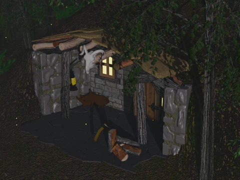 Huntersdugout 3D Model