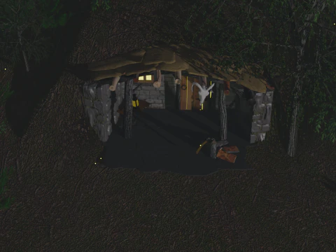 Huntersdugout 3D Model
