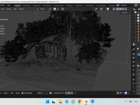 Huntersdugout 3Dモデル