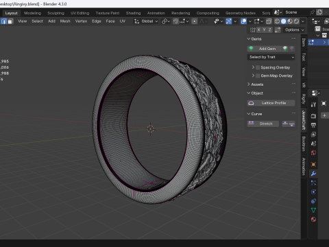 Ringivy Model do druku 3D