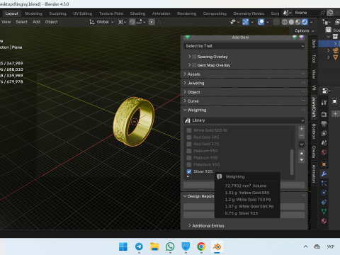 Ringivy Model do druku 3D
