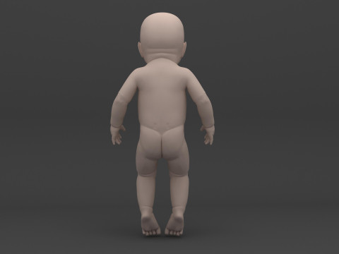 Infant - Baby and Full Skeleton 3Dモデル