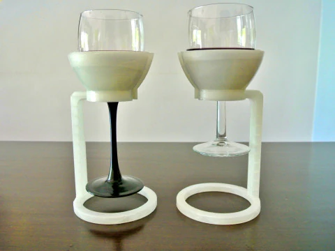 Wine glass cooler 3D Print Model