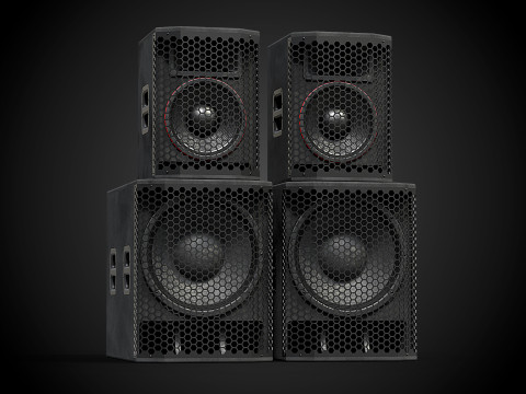 Big Speakers Model 3D