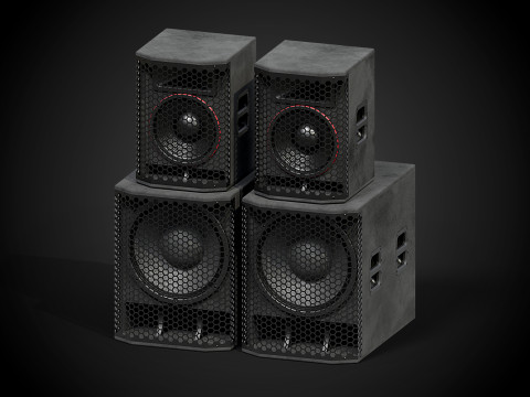 Big Speakers Model 3D