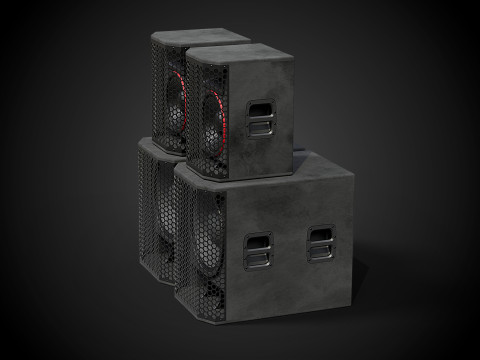 Big Speakers Model 3D